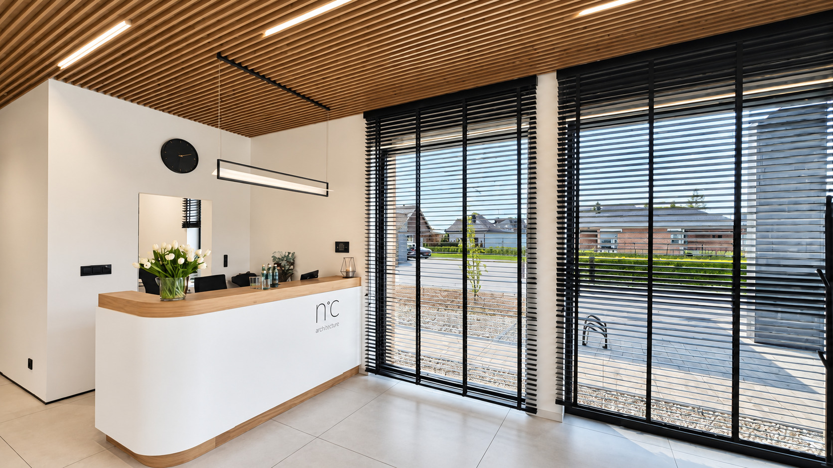 Wnętrze biurowe — projekt architekt wnętrz Tomek Smus